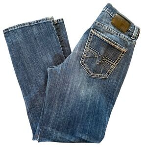 Buckle Men's Bootcut Jeans - Deep Blue